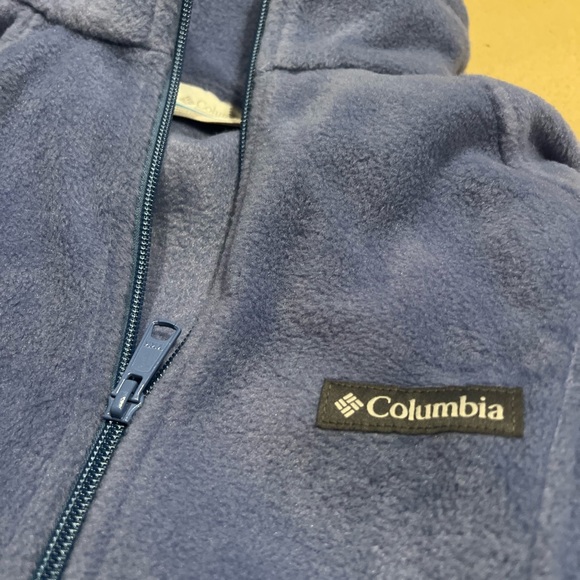 Columbia Benton Spring Womens full zip fleece jacket periwinkle blue color M NWT - Picture 5 of 5